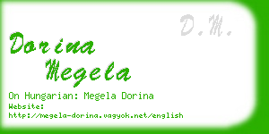 dorina megela business card